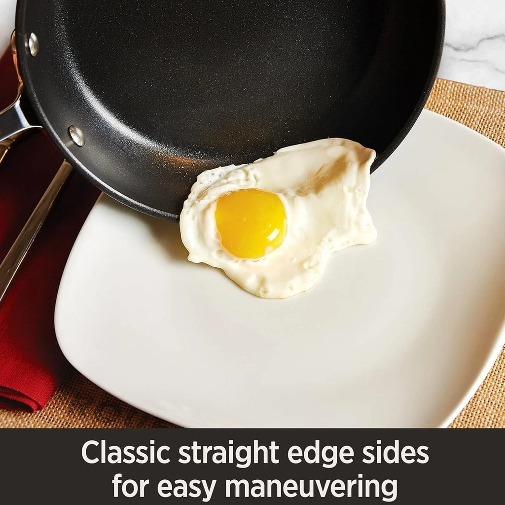 New All-Clad HA1 Hard Anodized Non Stick Fry Pan Set 5 Pc
