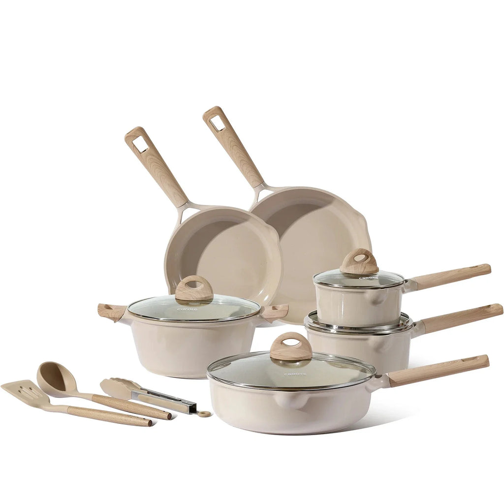 Carote A08285 Eco Modern Collection 13-Piece Nonstick Die Cast Aluminum Cookware